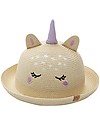 FlapJackKids Straw Hat Anti-UV SPF 50+ - Unicorn Sunhats