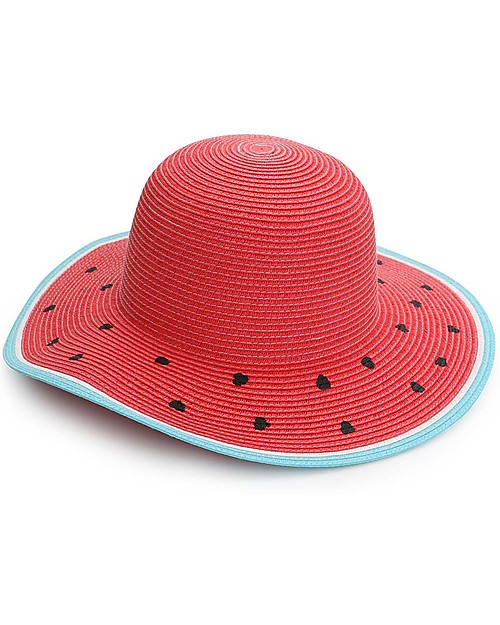 FlapJackKids Straw Hat Anti-UV SPF 50+ - Watermelon Sunhats