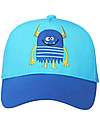 FlapJackKids Summer Brim Ball Caps - Monster Blue - 100% Cotton Sunhats