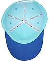 FlapJackKids Summer Brim Ball Caps - Monster Blue - 100% Cotton Sunhats