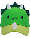 FlapJackKids Summer Brim Cap 3D - Dino - Elasticated Cotton (4-6 years) Sunhats