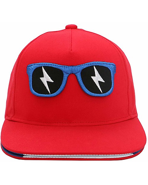 FlapJackKids Summer Brim Cap 3D - Monster - Elasticated Cotton (4-6 Years) Sunhats