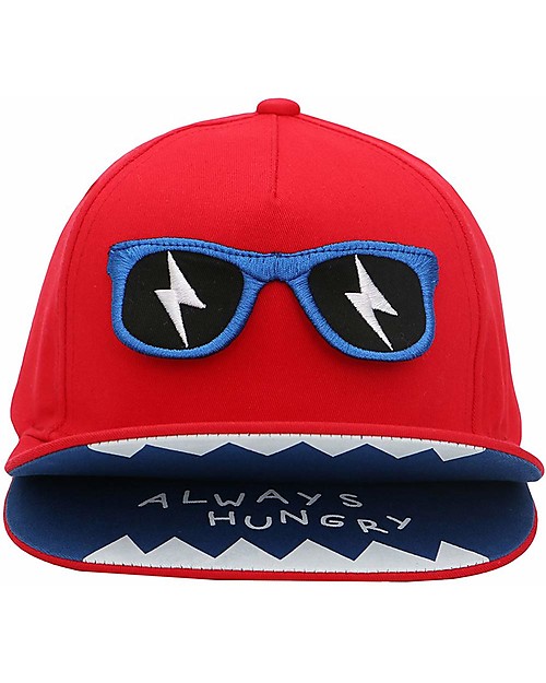 FlapJackKids Summer Brim Cap 3D - Monster - Elasticated Cotton (4-6 Years) Sunhats