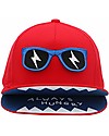 FlapJackKids Summer Brim Cap 3D - Monster - Elasticated Cotton (4-6 Years) Sunhats
