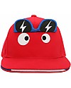 FlapJackKids Summer Brim Cap 3D - Monster - Elasticated Cotton (4-6 Years) Sunhats