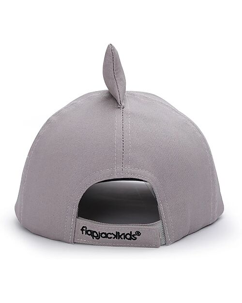 FlapJackKids Summer Brim Cap 3D - Shark - Elasticated Cotton (4-6 years) Sunhats