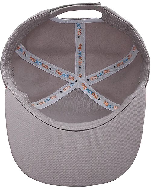 FlapJackKids Summer Brim Cap 3D - Shark - Elasticated Cotton (4-6 years) Sunhats