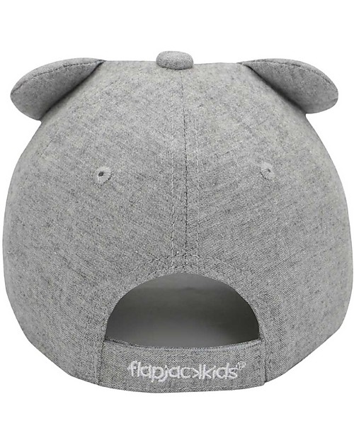 FlapJackKids Summer Brim Cap 3D- Tiger - Elasticated Cotton (4-6 Years) Sunhats