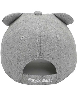 FlapJackKids Summer Brim Cap 3D- Tiger - Elasticated Cotton (4-6 Years) Sunhats