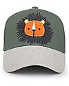 FlapJackKids Summer Brim Cap - Lion - Elasticated Cotton Sunhats