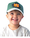 FlapJackKids Summer Brim Cap - Lion - Elasticated Cotton Sunhats