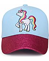 FlapJackKids Summer Brim Cap - Unicorn - Elasticated Cotton Sunhats
