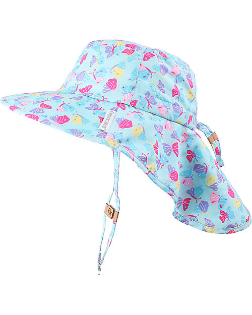 FlapJackKids Sunhats with Neck Cape - Anti-UV SPF50+ - Butterfly Sunhats
