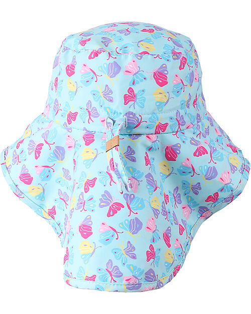FlapJackKids Sunhats with Neck Cape - Anti-UV SPF50+ - Butterfly Sunhats