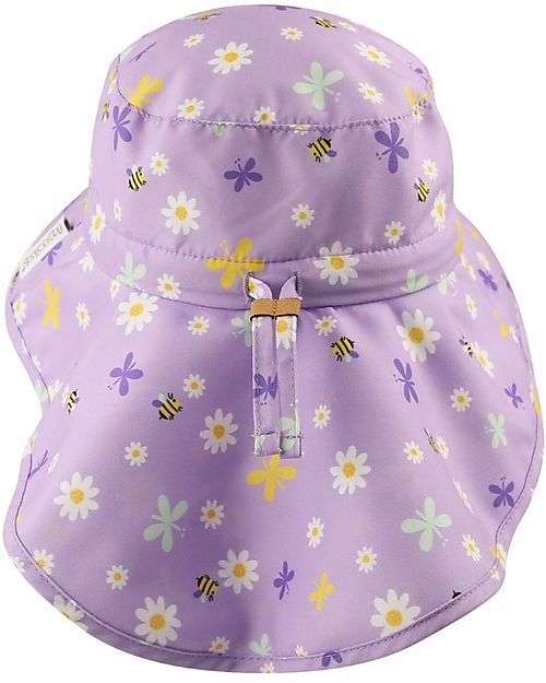 FlapJackKids Sunhats with Neck Cape - Anti-UV SPF50+ - Daisy Sunhats