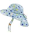 FlapJackKids Sunhats with Neck Cape - Anti-UV SPF50+ - Dinosaurs Sunhats