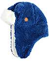 FlapJackKids Trapper Winter Hat - Navy - Soft Sherpa Fabric Winter Hats