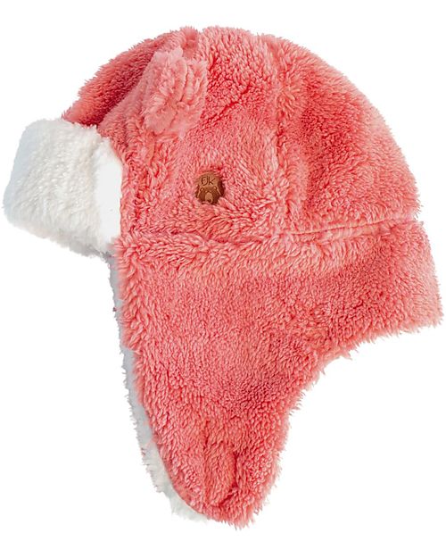FlapJackKids Trapper Winter Hat - Pink - Soft Sherpa Fabric Winter Hats