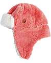 FlapJackKids Trapper Winter Hat - Pink - Soft Sherpa Fabric Winter Hats