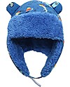 FlapJackKids Water Repellent and Windproof Trapper Hat - Dino - Soft Sherpa Lining Winter Hats