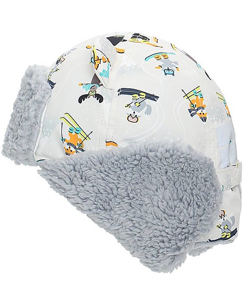 FlapJackKids Water Repellent and Windproof Trapper Hat - Ski Resort - Soft Sherpa Lining Winter Hats