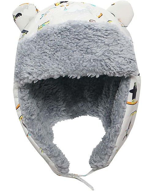 FlapJackKids Water Repellent and Windproof Trapper Hat - Ski Resort - Soft Sherpa Lining Winter Hats