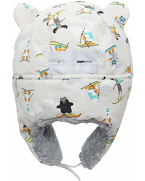 FlapJackKids Water Repellent and Windproof Trapper Hat - Ski Resort - Soft Sherpa Lining Winter Hats