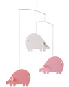 Flensted Pink Piggies Mobile (moves on its own!) Mobiles