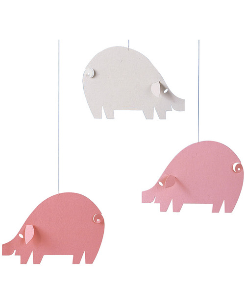 Flensted Pink Piggies Mobile (moves on its own!) Mobiles