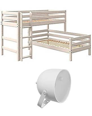 Flexa Semi High Bunk Bed With Slanting, Flexa Furniture Bunk Bed Assembly Instructions Pdf