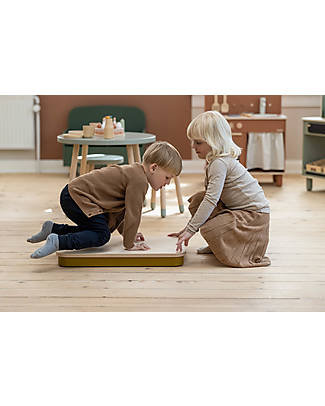 Flexa Plywood Surfer Board - Yellow - 360° Turnable Wheels! Montessori Toys