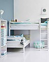 Flexa Semi High Bunk Bed with Straight Ladder - 200x90 cm Bunk Beds