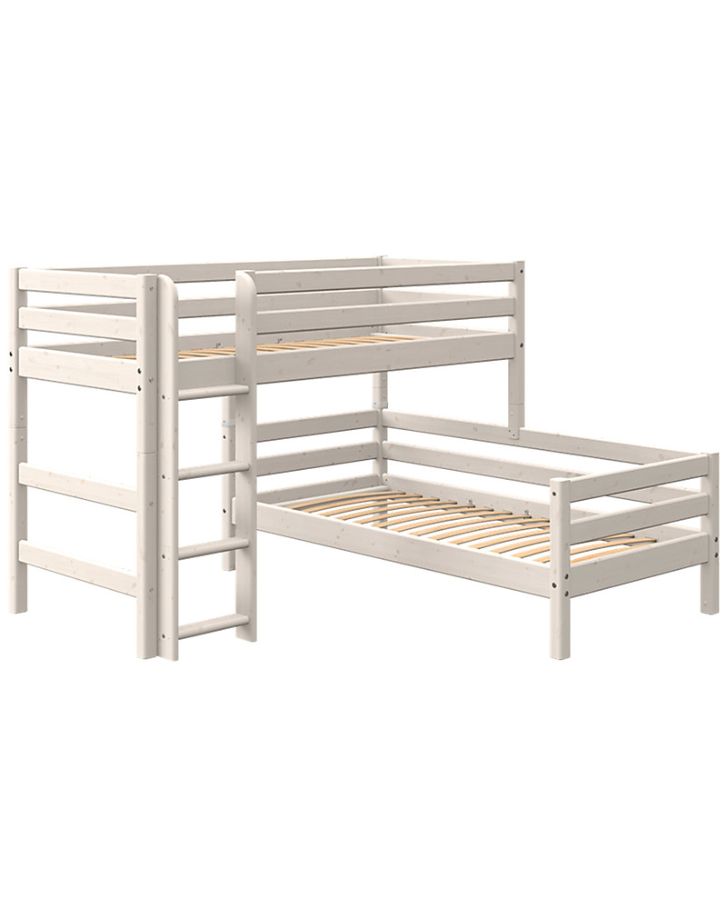 Flexa Semi High Bunk Bed With Straight, Flexa Furniture Bunk Bed