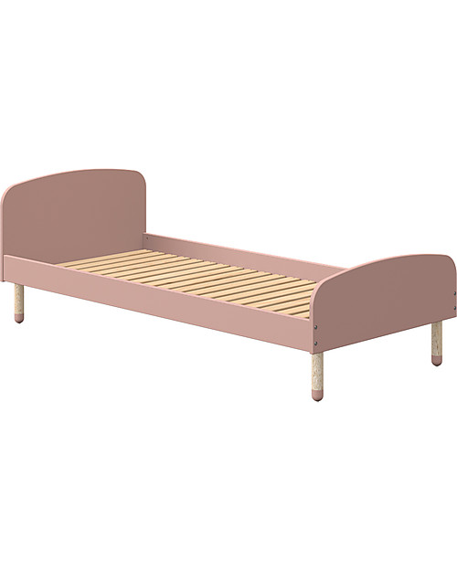 Flexa Single Bed Dots in MDF - 200x90 cm - Light Rose Single Bed