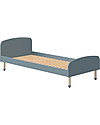 Flexa Single Bed Dots with Safety Rails - 200x90 cm - Light Blue Single Bed