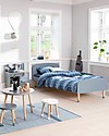 Flexa Single Bed Dots with Safety Rails - 200x90 cm - Light Blue Single Bed