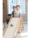 Flexa Wooden Play Tower - Rose - with Ladder + Climbing Plate + Slide Montessori Toys