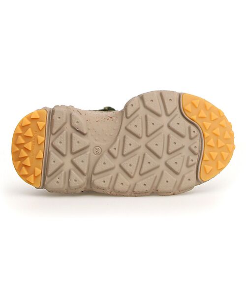 Flower Mountain Raikiri Junior Sneakers - Teddy - Militare/Multi - Eco-leather Sneakers