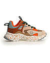Flower Mountain Saburo Junior Sneakers - Fabbric Multi Pepper Sole - Sand/Taupe Shoes