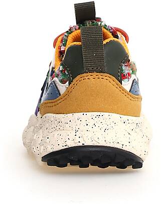 Flower Mountain Yamano 3 Junior Sneakers - Fabric - Beige/Lilac/Blue Navy - Eco-leather Sneakers
