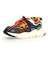 Flower Mountain Yamano 3 Junior Sneakers - Nylon - Grey/Brown/Military - Eco-Leather and Recycled Technical Fabric Shoes