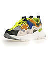 Flower Mountain Yamano 3 Junior Sneakers - Nylon - Military/Grey/Powder/Light Green - Eco-leather and Recycled Technical Fabric Shoes