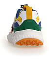 Flower Mountain Yamano 3 Junior Sneakers - Nylon - Orange/Yellow/Azure - Eco-leather and Recycled Technical Fabric Shoes