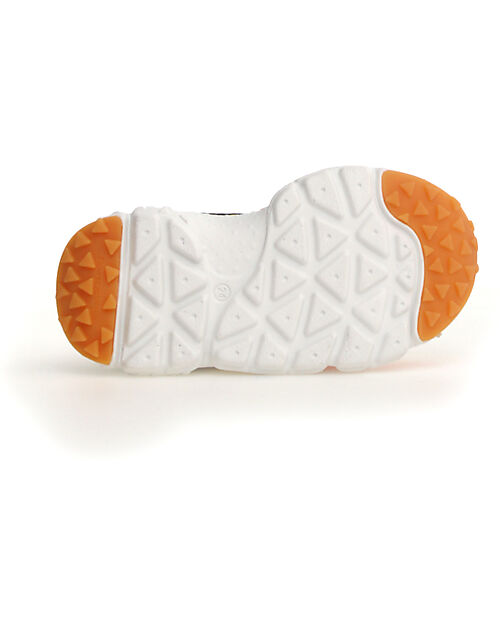 Flower Mountain Yamano 3 Junior Sneakers - Nylon - Orange/Yellow/Azure - Eco-leather and Recycled Technical Fabric Shoes