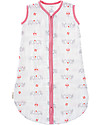 Fresk Summer Sleeping Bag, Pink Elephant, 6-12m - Double layer of organic muslin cotton Sleeping Bags