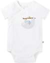 Frugi 2 Pack Short and Long Sleeve Babygrow - White with Sloths - Organic Cotton Long Sleeves Bodies
