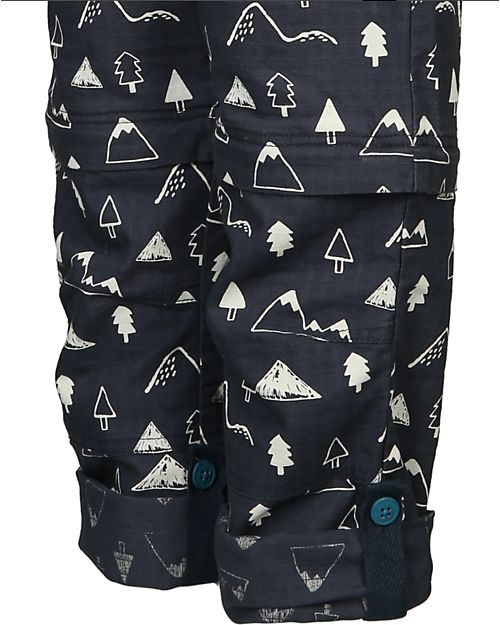 Frugi 3 in 1 trousers - Tyler Ripstop Combats - Indigo In The Wild - Organic cotton Trousers