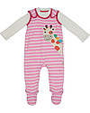 Frugi 3-pieces Snuggle Baby Gift Set: Dungarees, Top, Hat - Giraffe - Organic Cotton Long Sleeves Tops