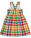 Frugi Abigail Checked Dress - Picnic Gingham - Rainbow Check - Organic Cotton Dresses_