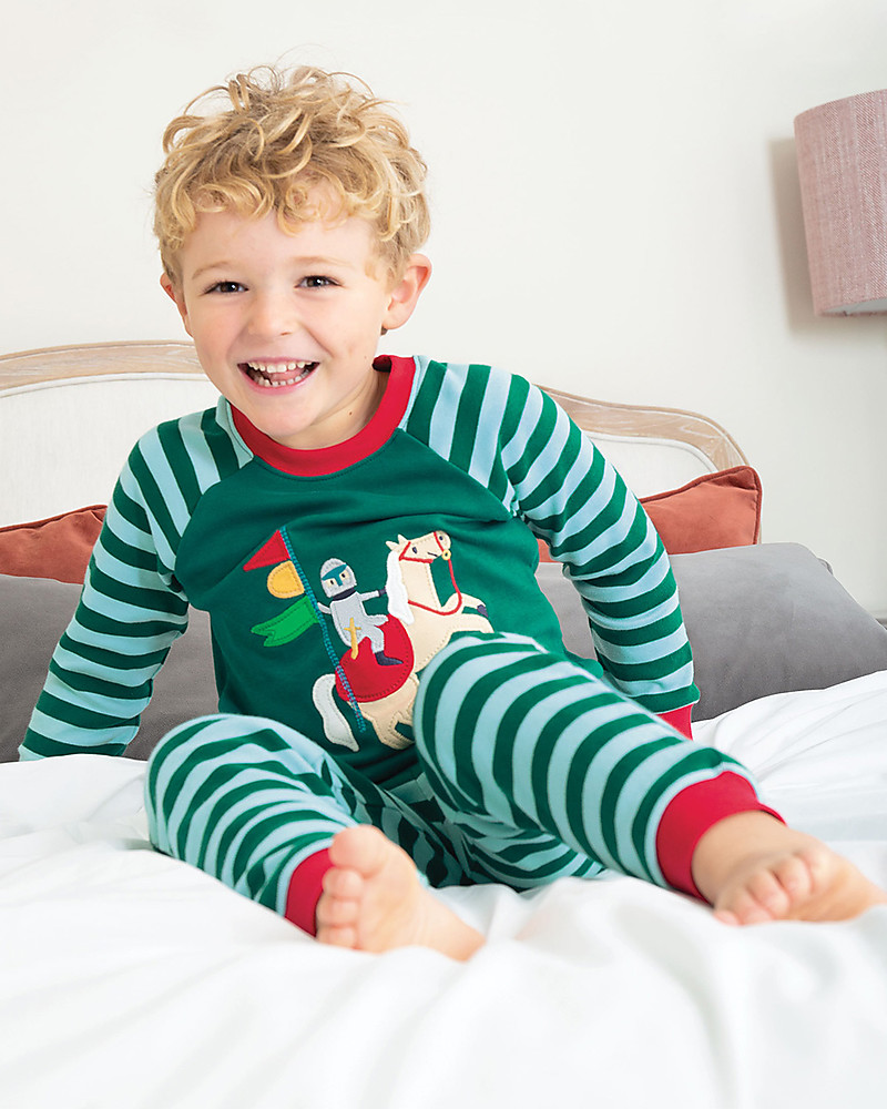 Frugi Ace Pjs Scots Pine Knight Organic Cotton boy